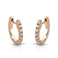 Orecchini Buonocore Donna HOOPS in Oro Diamante 764O01DP